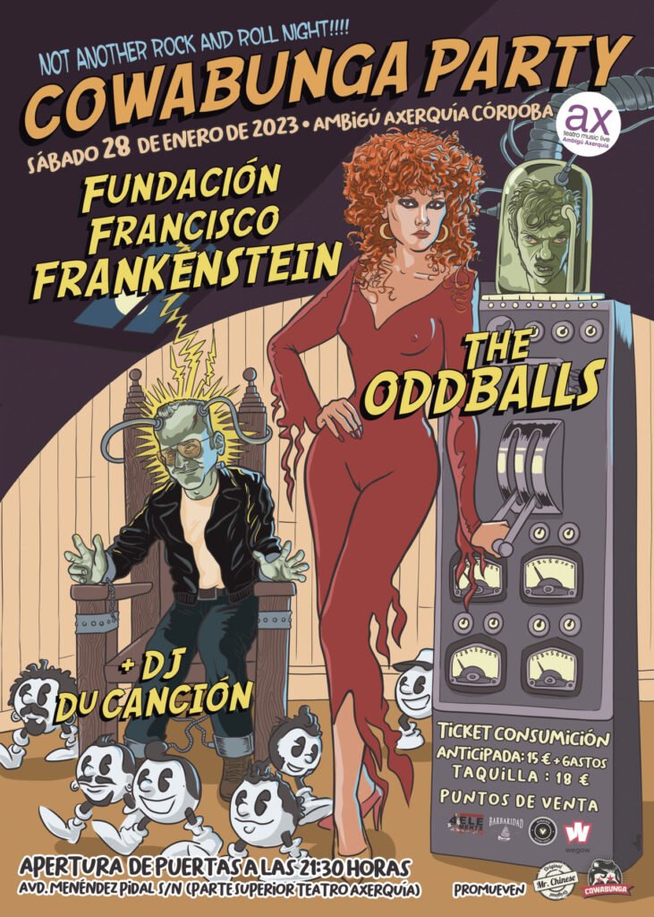 Cowabunga Party @Ambigú Axerquía Teatro - Fundación Francisco Frankenstein + The Oddballs