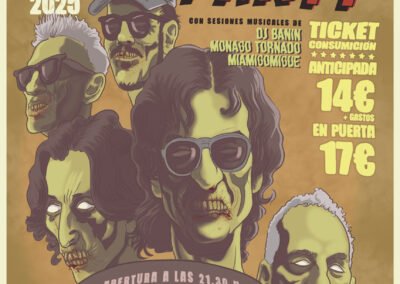 Cartel Los Berrinches – Cowabunga Party – Ambigú Axerquía Teatro Córdoba