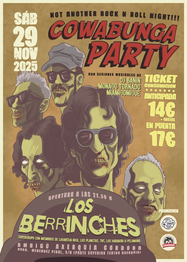 Cowabunga Party @Ambigú Axerquía Teatro - Los Berrinches