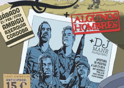 Cartel Los Fusiles & Algunos Hombres – Cowabunga Party – Ambigú Axerquía Teatro Córdoba