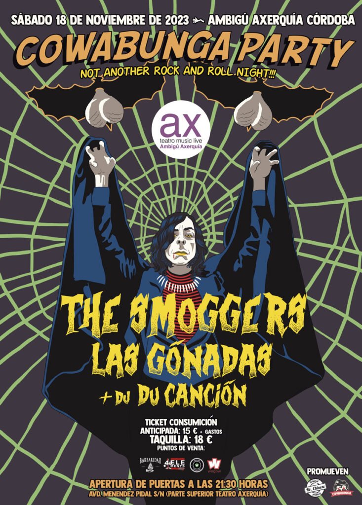 Cowabunga Party @Ambigú Axerquía Teatro - The Smoggers + Las Gónadas